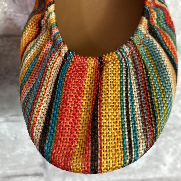 🍀🌸Tieks Sunset stripe Vegan flats 🌸🍀 - Picture 3 of 10